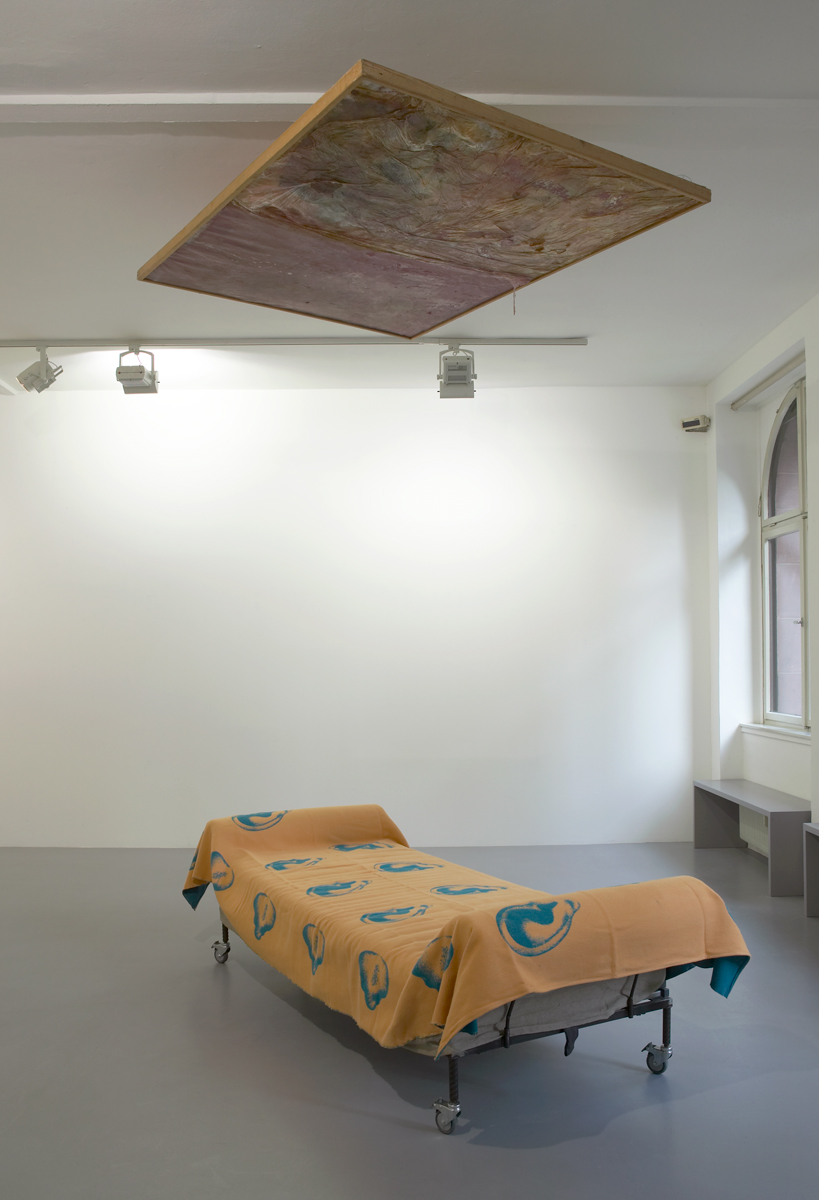 Siesta, (installation with divan bed by Franz West and a painting by Rudolf Polanszky)